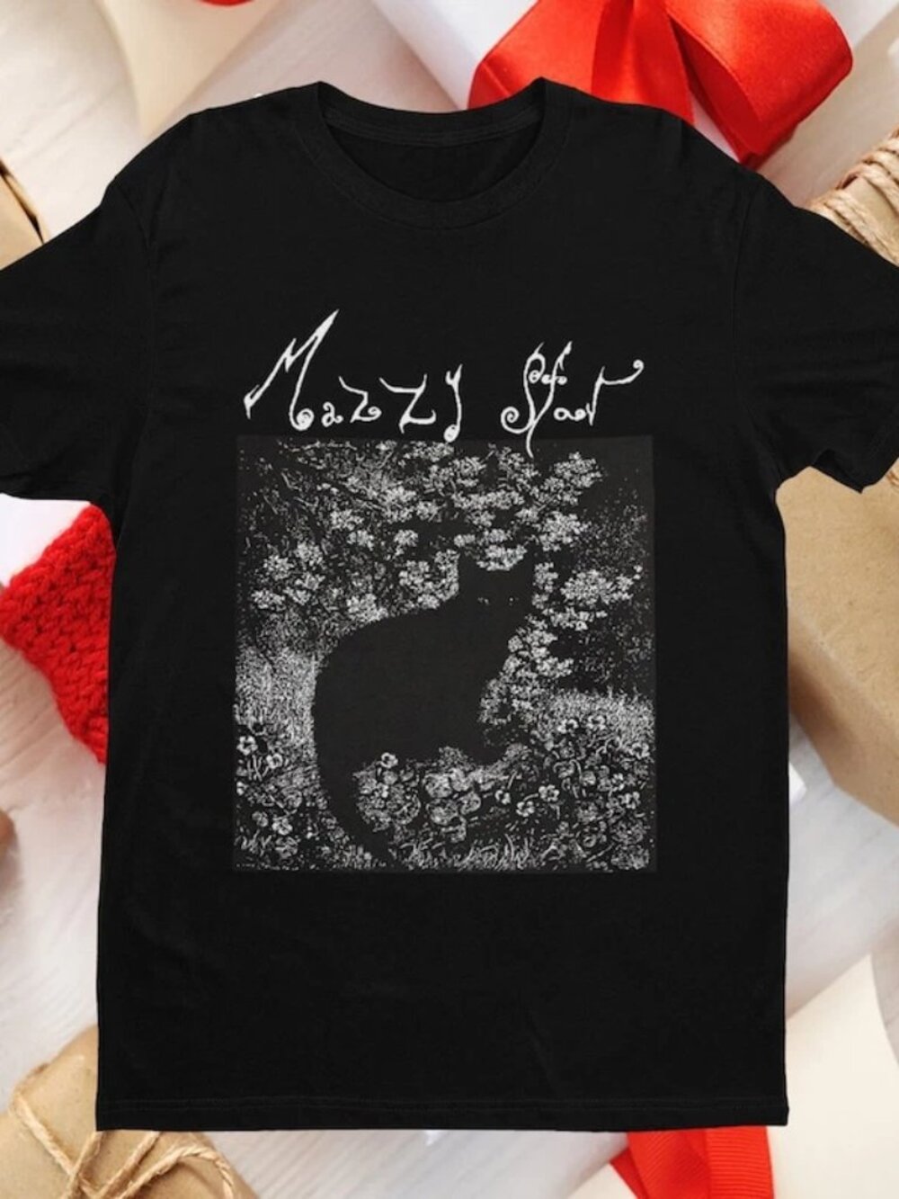 Mazzy Star Cat Shirt, 90s Alternative Rock, Hope Sandoval Tee, Mazzy Star fan